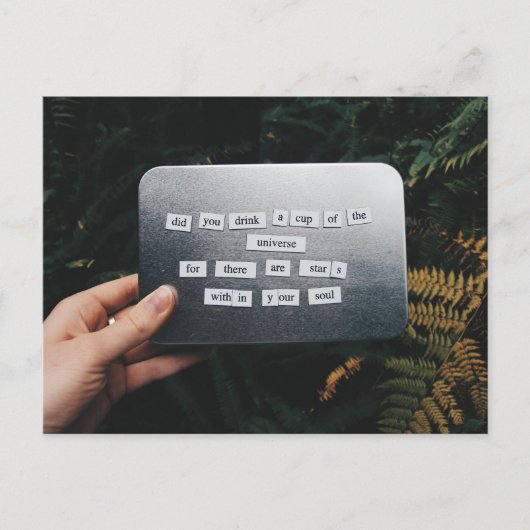 心のはがき内の星 ポストカード (正面)