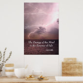 心のエネルギー生命の本質アリストテレス引用文 ポスター (キッチン)