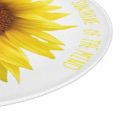 心のガラス円のまな板の日光 カッティングボード (角)