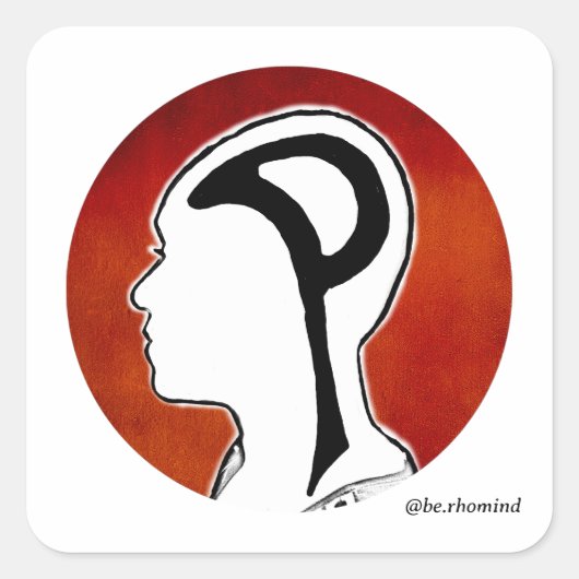 心のステッカーに100であること スクエアシール (正面)