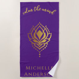 心のビーチ ビーチタオル