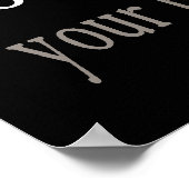 心のロックを解除（黒） ポスター (角)