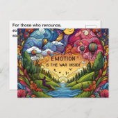 心の中での感情戦争 ポストカード (正面/裏面)