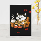 心の中ではまだ24歳だけど、背中は55歳 膝は67歳 カード (黄色い花)