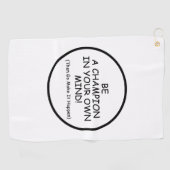 心の中でチャンピオンになる ゴルフタオル (横)