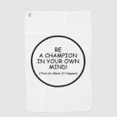 心の中でチャンピオンになる ゴルフタオル (正面)