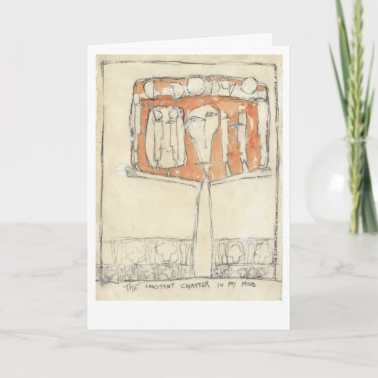 心の中で絶え間なくしゃべっている カード (正面)