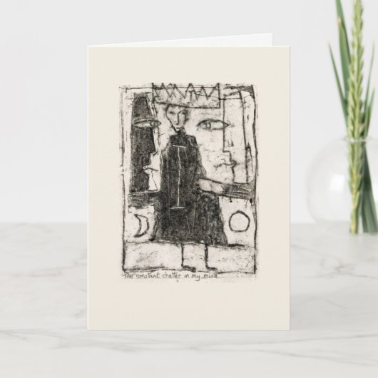 心の中で絶え間なくしゃべっている カード (正面)