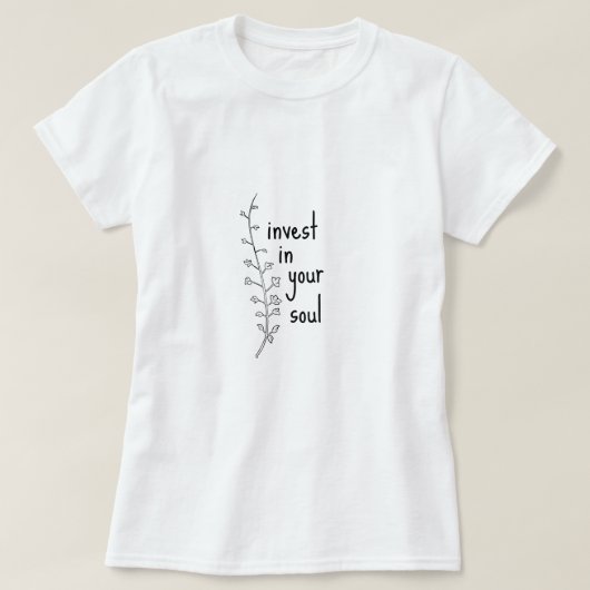 心の中に投資するおもしろいの皮肉間抜け的な贈り物 Tシャツ (デザイン正面)