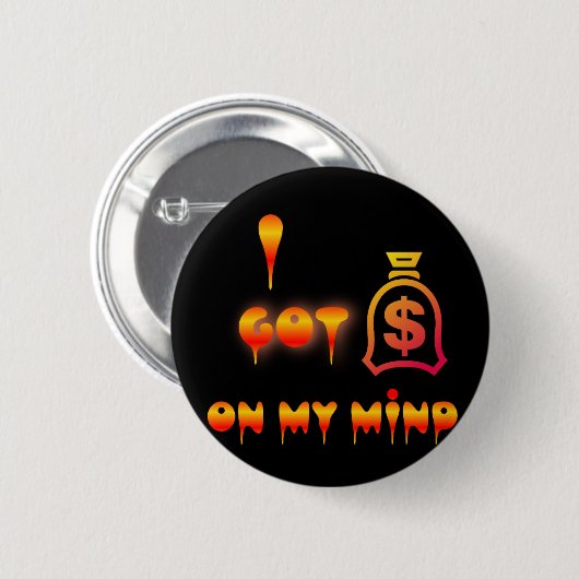 心の中のお金 缶バッジ (正面&裏面)