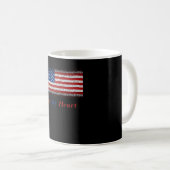 心の中のアメリカ アメリカ国旗 コーヒーマグカップ (正面右)