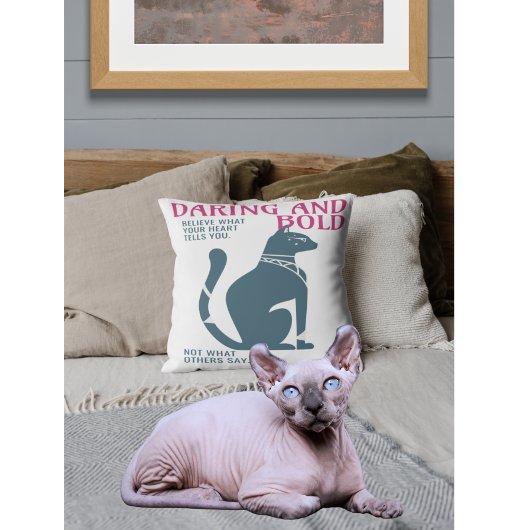 心の中の叫び声信じを解き放つ クッション