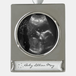 心の中の愛 シルバープレートバナーオーナメント