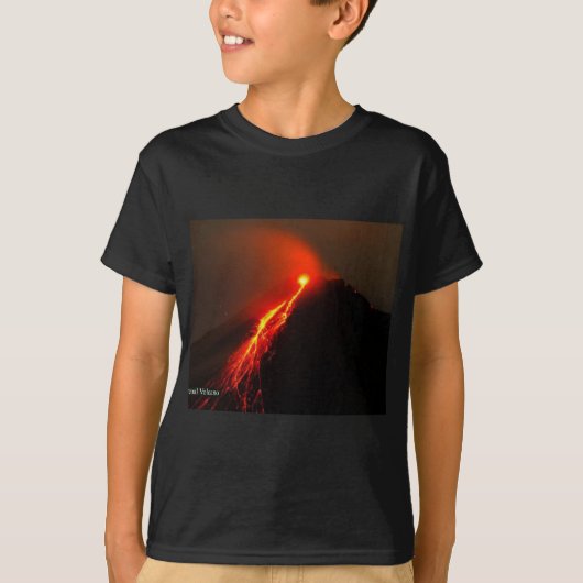 心の中の火山のようなLOVE Tシャツ (正面)