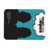 心の中の真の犯罪は柔軟 マグネット (横)