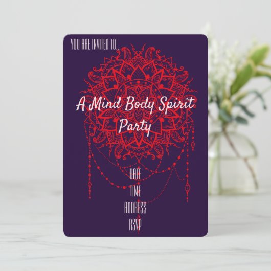心の体の精神のニューエイジのパーティー 招待状 (スタンド正面)