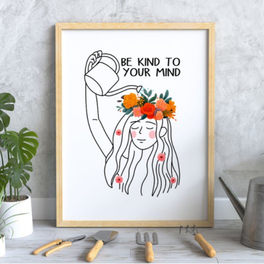 心の健康に優しい ポスター