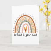 心の健康に優しく カード (黄色い花)