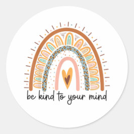 心の健康に関する問題を親切に思う ラウンドシール