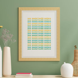 心の健康は大事だ ポスター