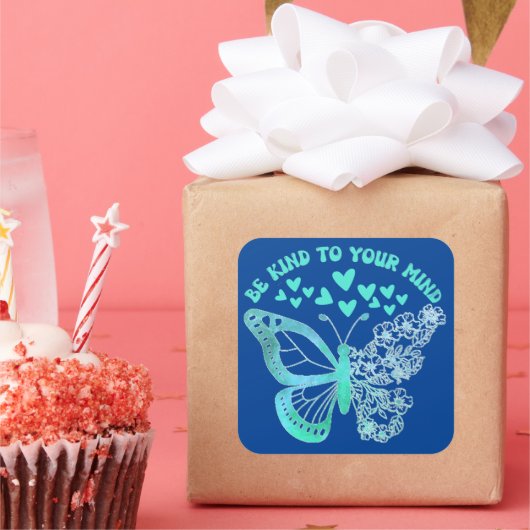 心の健康をサポートする心に優しい スクエアシール (パーティー)