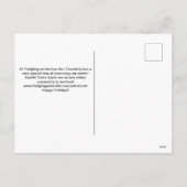 心の健康を促進するためのク前向きリスマスカード シーズンポストカード (裏面)