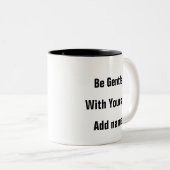 心の健康を穏やかに自分で引用文 ツートーンマグカップ (正面右)