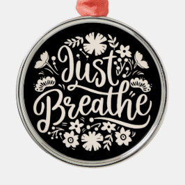 心の健康マインドフルネスを真っ黒に吸い込む メタルオーナメント