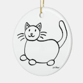 「心の優しい女性がここに住む」休日オーナメント セラミックオーナメント (左)