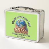 心の優しさを解き放つ。世界の親切な日。 メタルランチボックス (裏面)