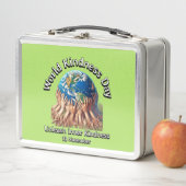 心の優しさを解き放つ。世界の親切な日。 メタルランチボックス (インサイチュ)