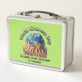 心の優しさを解き放つ。世界の親切な日。 メタルランチボックス
