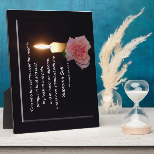心の制御 – 最高の自己、ギタ引用文プラク フォトプラーク (側面)