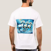 心の問題：心理学者インスパイアTシャツポスター Tシャツ (裏面)