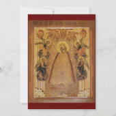 心の啓蒙者神の母祈りの言葉カード サンキューカード (正面)