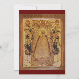 心の啓蒙者神の母祈りの言葉カード サンキューカード