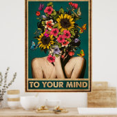 心の娘の花に優しい ポスター (キッチン)