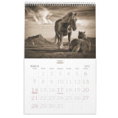 心の安定する年の馬好き カレンダー (3月 2027)