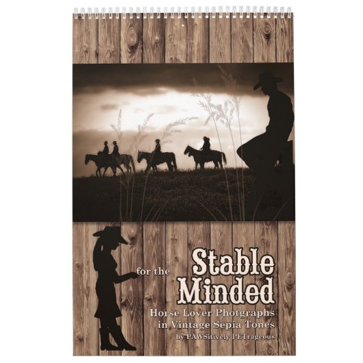 心の安定する年の馬好き カレンダー (カバー)