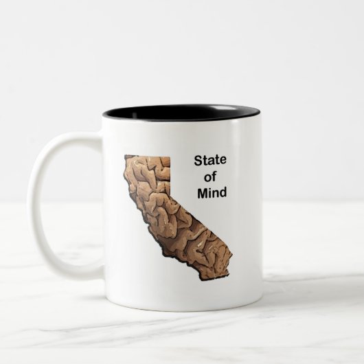 心の州：カリフォルニア ツートーンマグカップ (左)