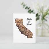 心の州:カリフォルニア ポストカード (スタンド正面)