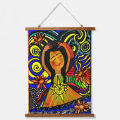 心の平和のお祝い 吊り下げ型タペストリー (正面)