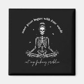 心の平和は私のフォーイングPではなく4つの単語で始まる マグネット (正面)