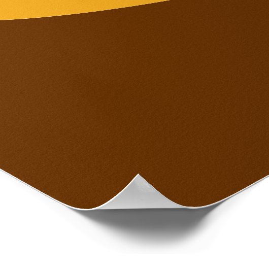 心の平和を探す砂漠の風景イエローアート ポスター (角)