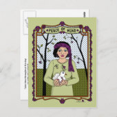 心の平和_A_はがき ポストカード (正面/裏面)