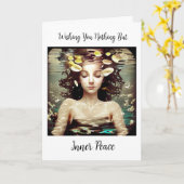 心の平安と調和 カード (黄色い花)