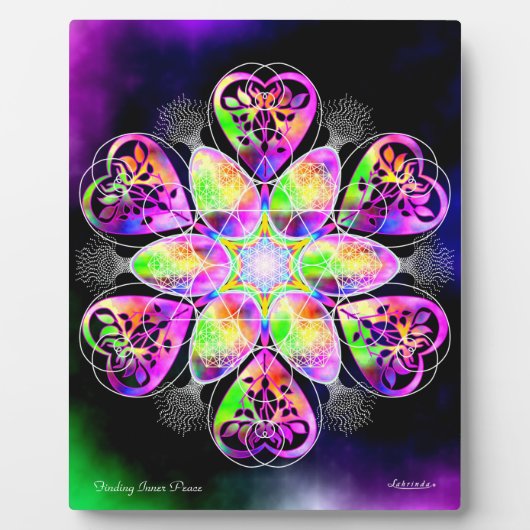 心の平安を求める フォトプラーク (正面)