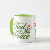 心の平安を見つける | コーヒーマグ | マグカップ (正面左)