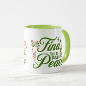 心の平安を見つける | コーヒーマグ | マグカップ (正面右)