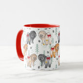 心の底から愛してる 5つの色のチャウ 11オンス マグカップ (正面左)